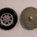 Set of 6 JHB Intl Gold Round Metal Buttons Car Tire & Wheel 1” or 25 mm lyk0049