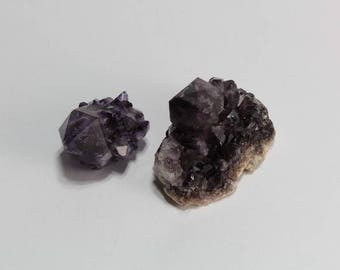 Amethyst Spirit Quartz Crystal Points, Dark Purple Cactus Quartz