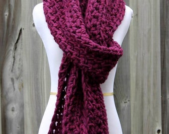 LONG WOOL SCARF, Wool knit scarf, Chunky knit scarf, Long knit scarf, 100% wool scarf, hand-knit scarf, winter wool scarf, so soft and cozy