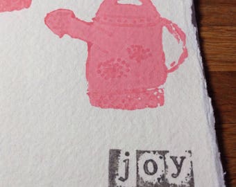 Joy - portrait watering cans notebook/sketchbook