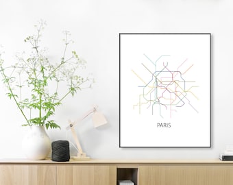 paris subway map print paris metro map posterparis printparis metro map