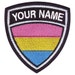 Pansexual Gay Pride Custom Crest Flag name Embroidered Patch