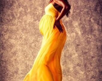 maternity closed gown chiffon jersey dress props champagne lace birdal shoulders gold