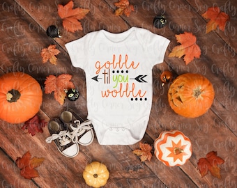 SVG-Gobble til you wobble-Cricut-Silhouette-funny-cute-Thanksgiving-Turkey-baby boy-baby girl-Vinyl-Decal-T-shirt-iron on-holiday-fall