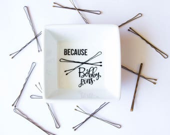 Bobby Pin holder | Bobby Pins | Dish for Bobby Pins | Bobby Pin tray | Trinket Dish | Organization | Hair stylist gift | Bathroom storage