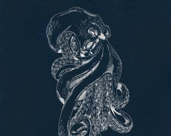 What’s Kraken? Octopus digital illustration