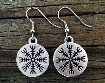 Viking Helm of Awe Earrings