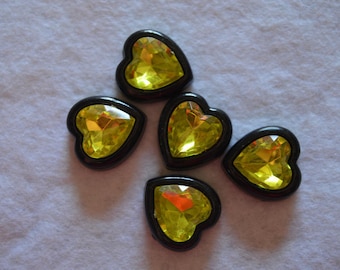 Heart shaped yellow paste