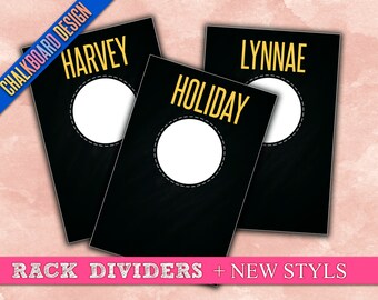 Clothing Rack Dividers! H O Approved Fonts and Colors! 4x6" Print Ready; hanger tags; Pop-Up Boutique; clothing dividers; INSTANT DOWNLOAD
