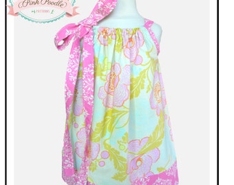 Pillowcase Dress Pattern, Girls Dress Pattern, Easy Sewing PDF Patterns, Sewing Patterns, Baby Dress Sewing Pattern 3m-8 "Kaylee Dress"
