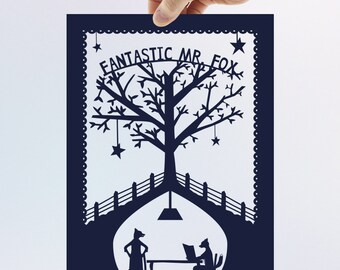 Fantastic Mr. Fox / A4 Paper cut