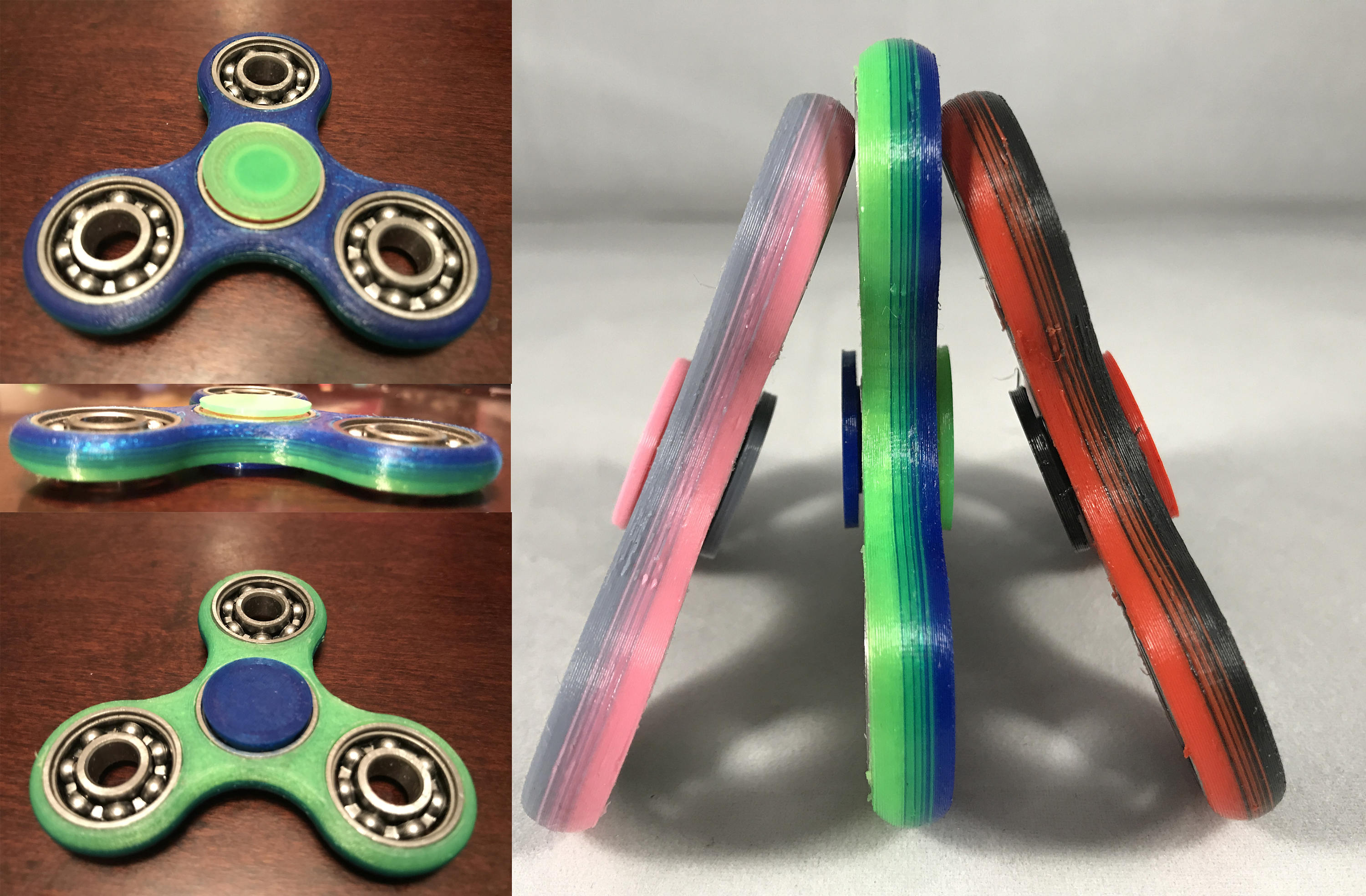 Fidget Spinner Multi Color Blend
