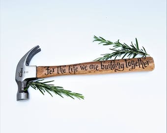 Personalised Hammers , Etched Hammer , Romantic Gifts for him , Birthday Gift Ideas , Gifts for Husband , Custom Hammer, 5th Anniversary