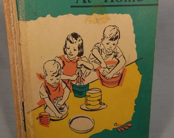 Vintage-1960-At Home-First Pre-Primer-Reading Book