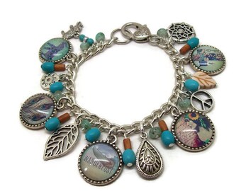 Boho Charm Bracelet - Boho Chic Bracelet - Boho Chic Jewelry - Boho Bracelet For Women - Boho Bracelet - Boho Jewelry - Gift For Her