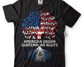 Guatemala T-shirt American Grown Guatemalan Roots Tee shirt Guatemala Cultural Country diaspora Party meeting tee shirt heritage tee