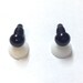 5mm or 6mm Solid Black Safety Eyes with Plastic Backs for Teddy Bear/Animal Soft Toy Making
