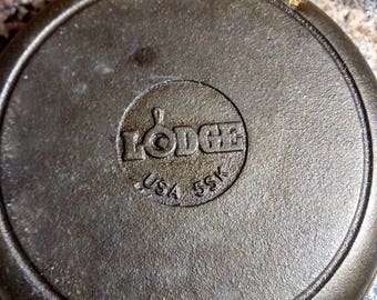 Vintage Lodge 8" Cast Iron Fry Pan # 5SK