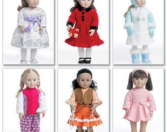 McCalls 6257- Sewing pattern for 18 Inch Doll Clothes- Fits American Girl Dolls