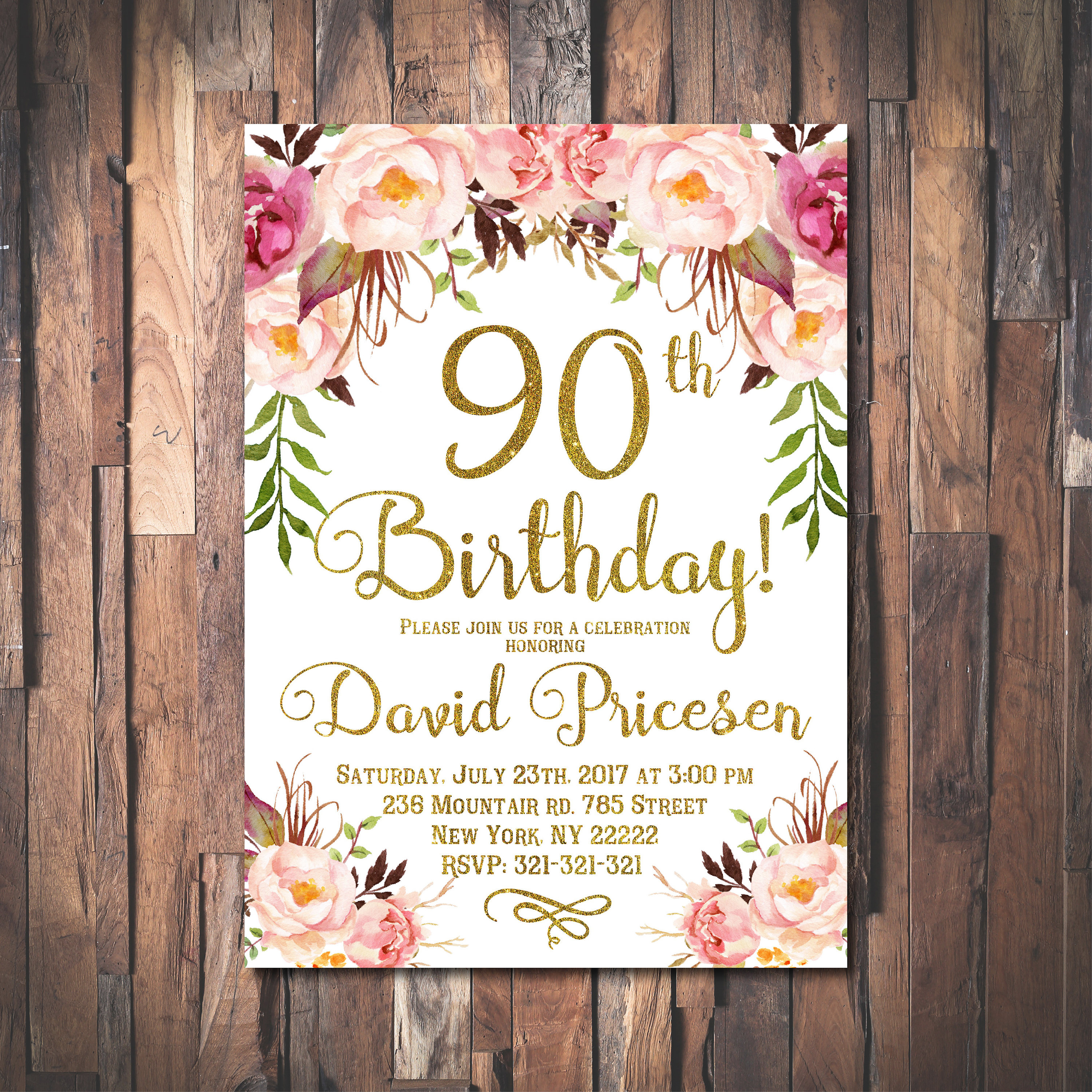 90th-birthday-invitation-for-women-90th-birthday-invitation