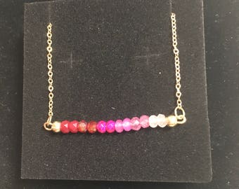 Shades of Red Necklace