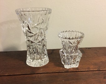 Vintage Crystal Toothpick Holder/Bud Vase/gift