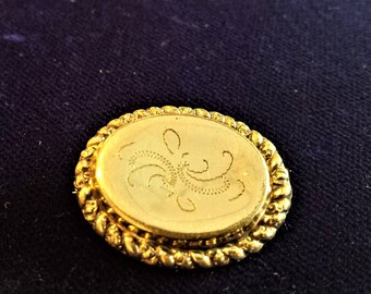 Gold Filled Hand Engraved Pin