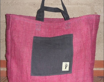 Hemp and organic cotton tote bag