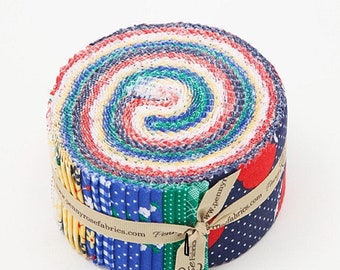 Sunnyside Ave. Jelly Roll Rolie Polie Pre-cut Quilt Fabric Strips Riley Blake Penny Rose