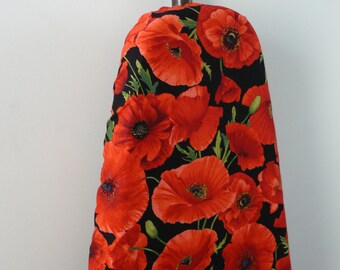 Ironing Board Cover - big red poppies