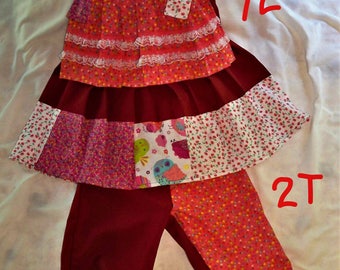 two piece girls outfit