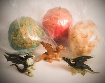 DRAGON EGG! Dragon Inside! HUGE BaTH BoMB Egg - Party Favor Surprise Dragon Gift Idea Bath Game King Medieval Renaissance Thrones Dungeons