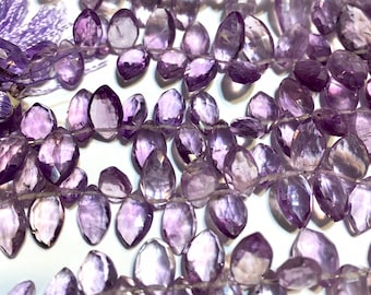 Amethyst faceted marquise 1 strand about 4" long good quality