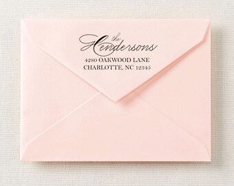 Self-Inking Return Address Stamp // Custom Stamp // Personalized Stamp // Wedding Stamp // Modern