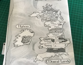ACOTAR map bookbestie book sleeve padded and lined PAPERBACK size
