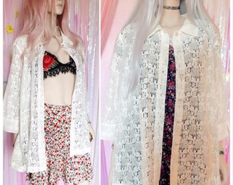 90s Grunge Oversized Cotton Shirt - 90s Grunge, Grunge Clothing