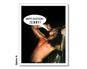 CHRIS CORNELL Soundgarden Happy Birthday SEXY Grunge Card - Seattle. Super Awesome Hilarious Funny Card. 1990s Nostalgia. Personalized Bday