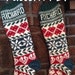 On Sale 15% off - PDF PATTERN Christmas Stocking - Fair Isle Heart - Plymouth Galway Wool - Instant Download - Personalized with YOUR name