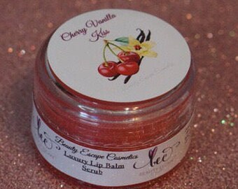 Luxury Lip Balm Scrub - Cherry Vanilla Kiss