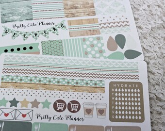 Planner Stickers -Weekly Planner Sticker Set -Erin Condren Life Planner -Happy Planner -Day Designer-Functional stickers-Minted Wood