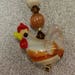 Scissor Fob - Rooster with Swarovski Crystals