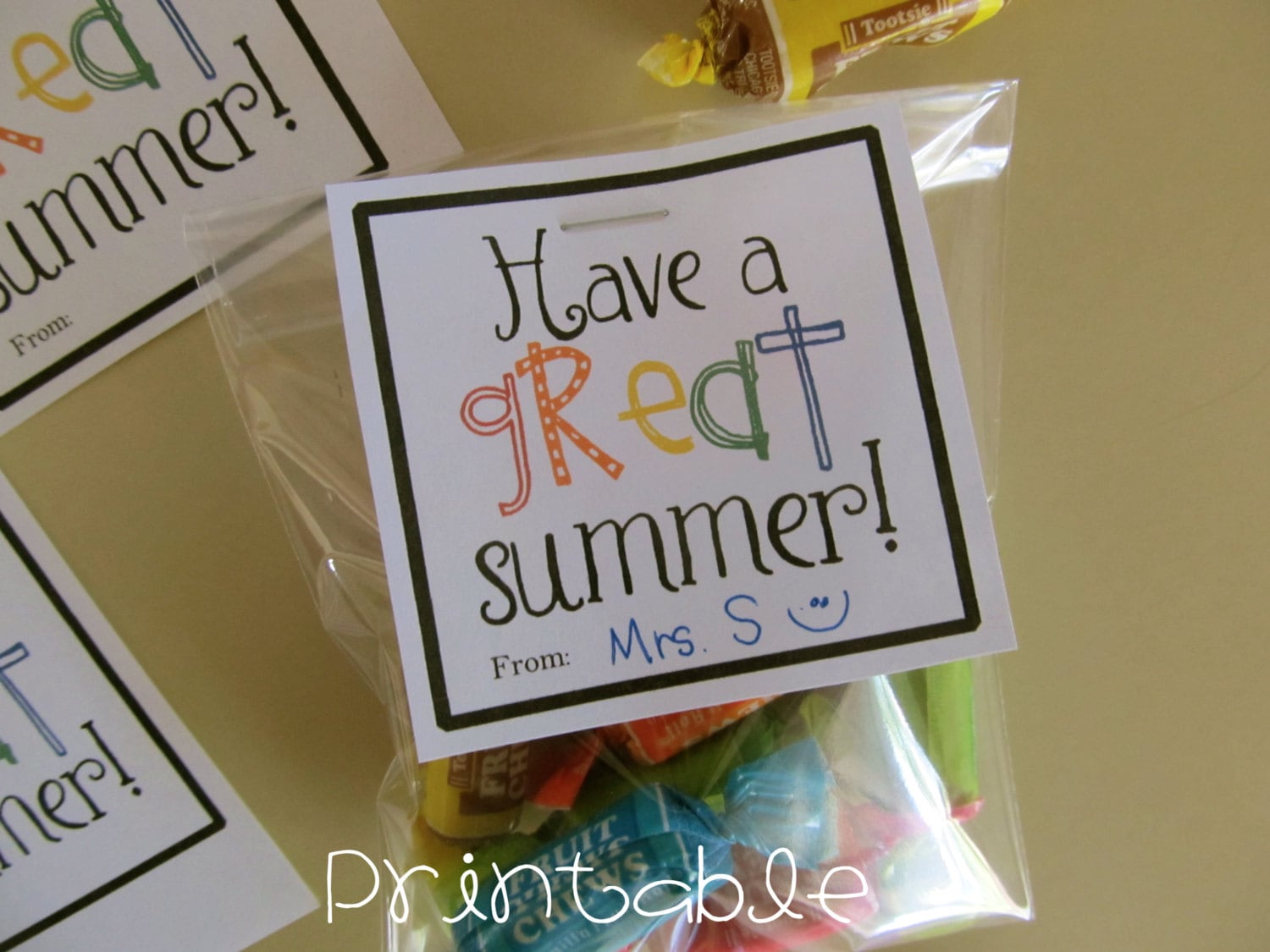 printable pdf have a great summer gift tag end of school