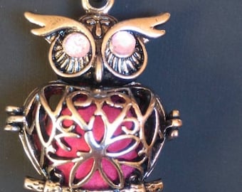 Beautiful OWL Fragrance Diffuser necklace