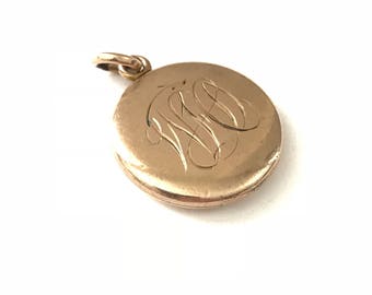 Vintage W&H Co. Monogrammed Initial Locket