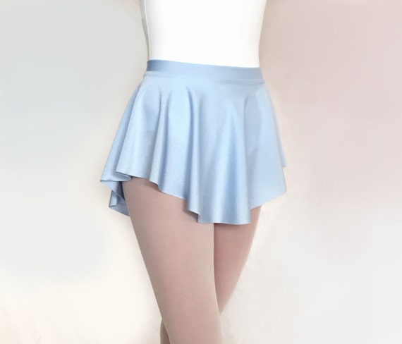 Ballet Skirt Light Blue Lycra/Spandex SAB Skirt Baby Blue