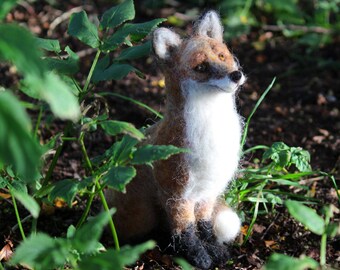 OOAK needle felted red fox