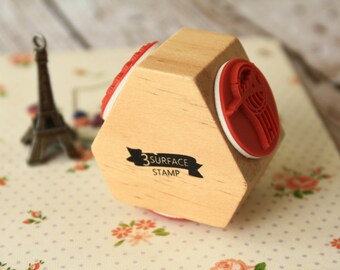 3 Surface deco rubber stamp
