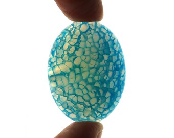 Blue Dragon Veins Agate cabochon stone EA572