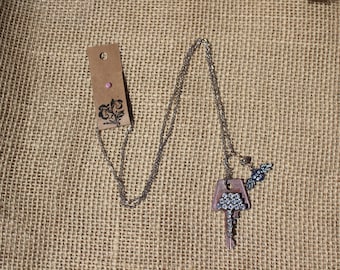 Vintage Key Necklace with Vintage Elements