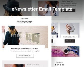 Responsive E-mail Template HTML Blog